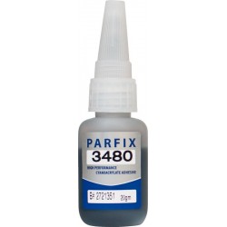 PARFIX 3480 20g - klej cyjanoakrylowy czarny z gumą...